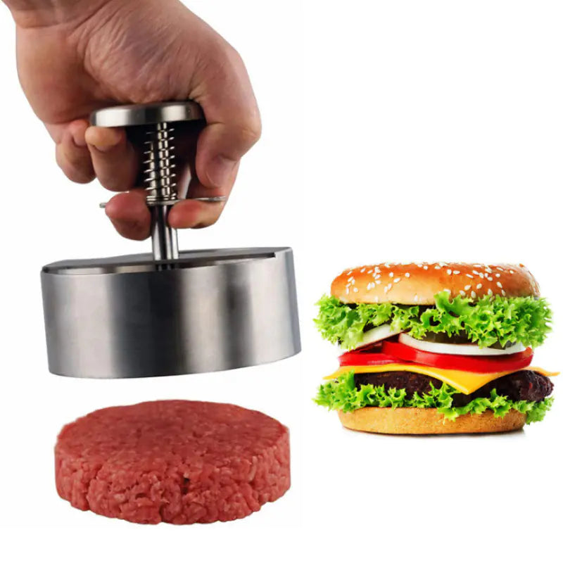 De burgerDrukker -Hamburger maker van staal